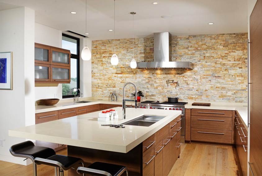 Luxurious Natural Stone kitchen Backsplash